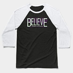 Believe: Paranormal Psychic Adventure Indie Game Baseball T-Shirt